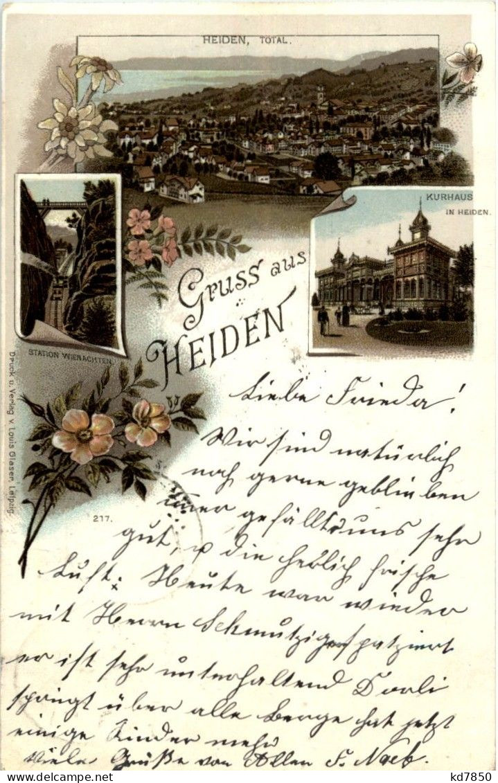 Gruss Aus Heiden - Litho - Heiden