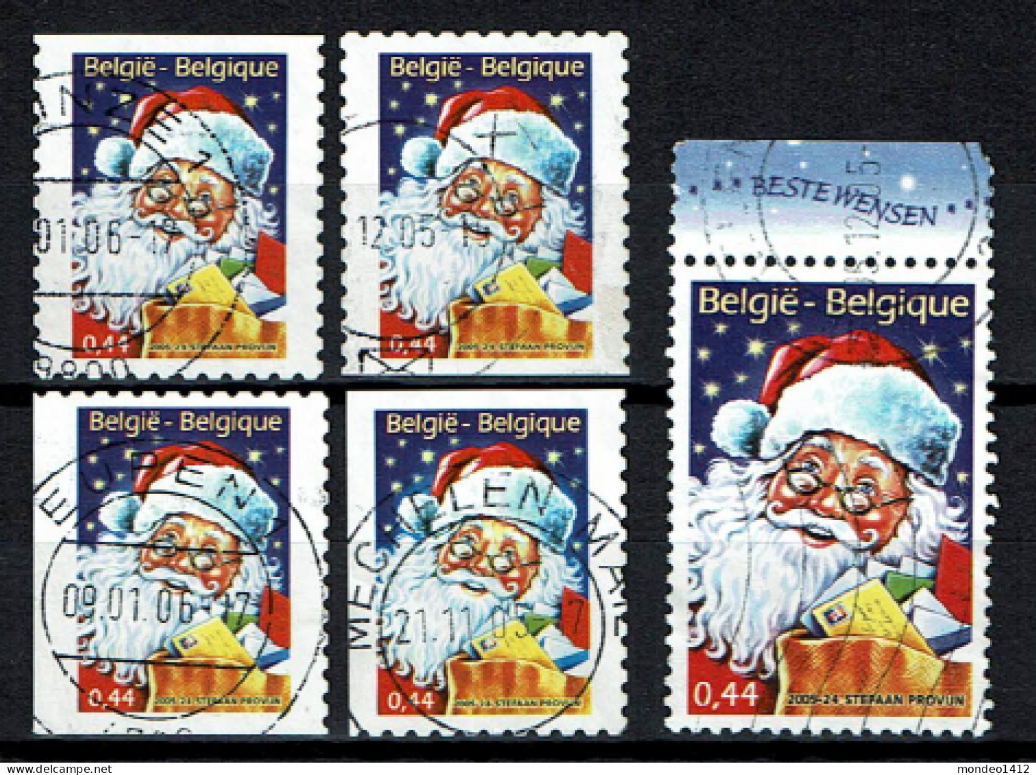 België OBP 3466/3467 - Merry Christmas Complete - Usados