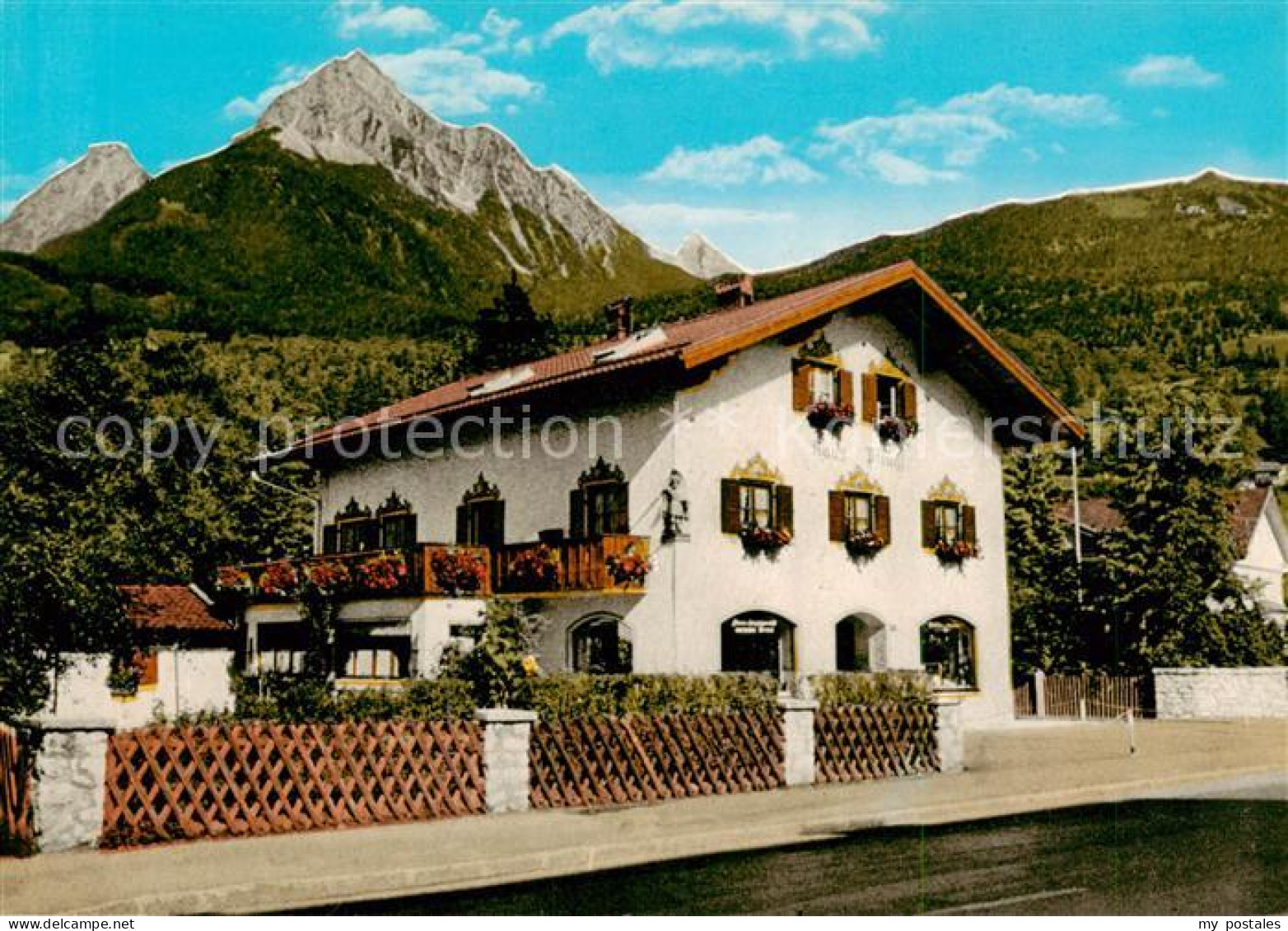 73786339 Mittenwald Karwendel Tirol Haus Pfluegl Aussenansicht Mittenwald Karwen - Sonstige & Ohne Zuordnung