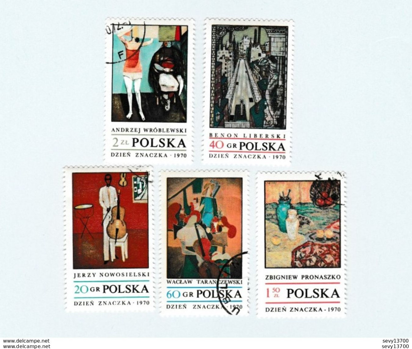 Pologne Lot De 32 Timbres - L'art Les Tableaux, Peinture - - Sammlungen