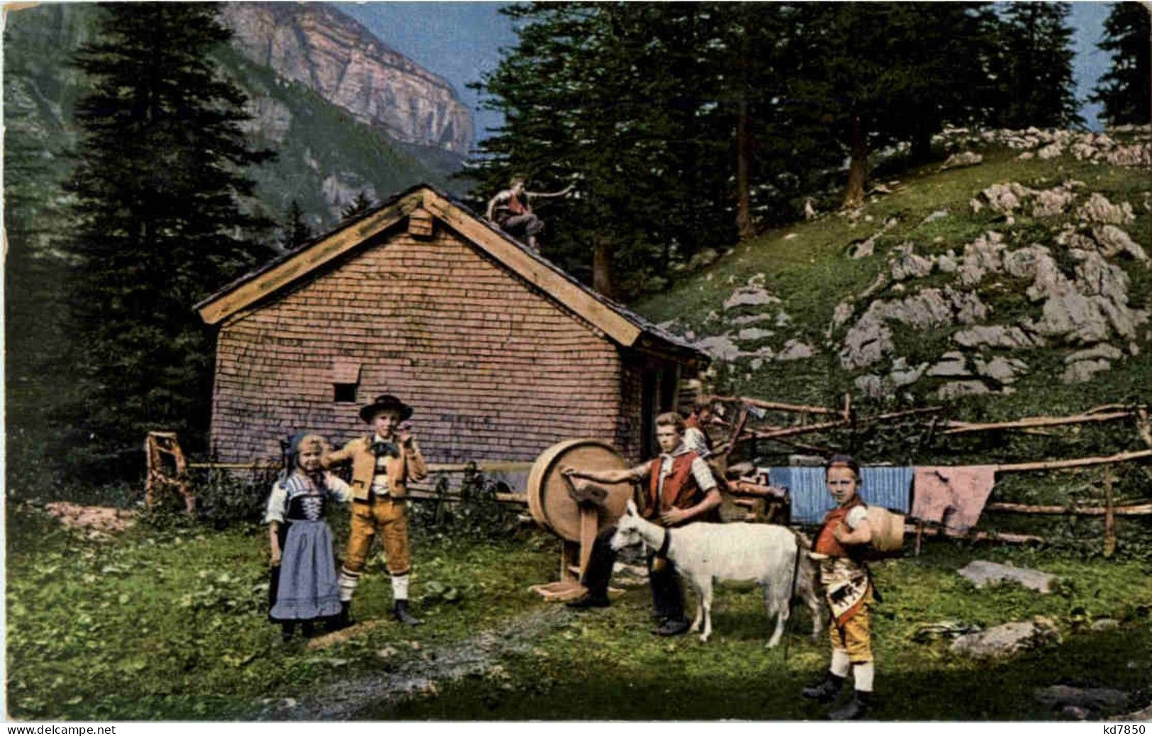 Appenzeller Sennhütte - Sonderstempel Rückseite - Otros & Sin Clasificación