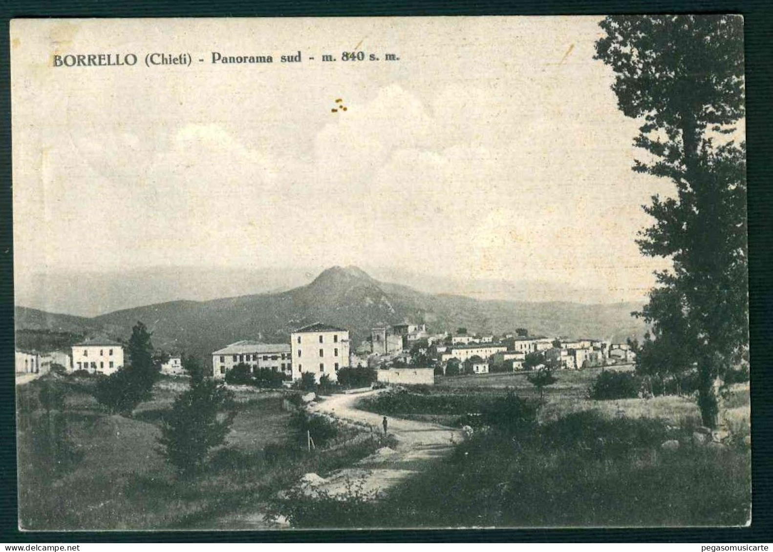 BF076 BORRELLO CHIETI - PANORAMA SUD - 1957 - Altri & Non Classificati