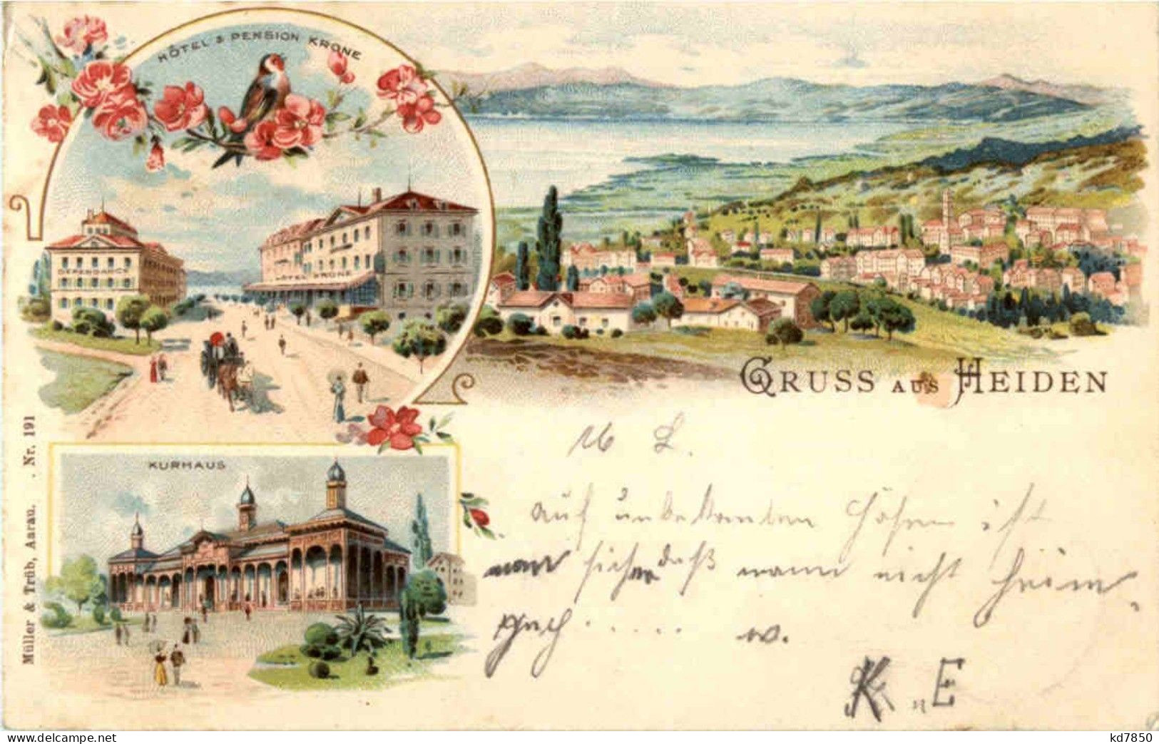 Gruss Aus Heiden - Litho - Heiden