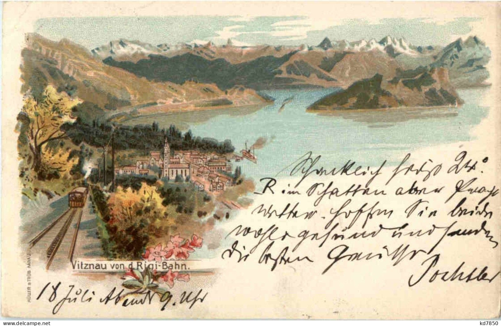 Gruss Aus Vitznau - Litho - Vitznau