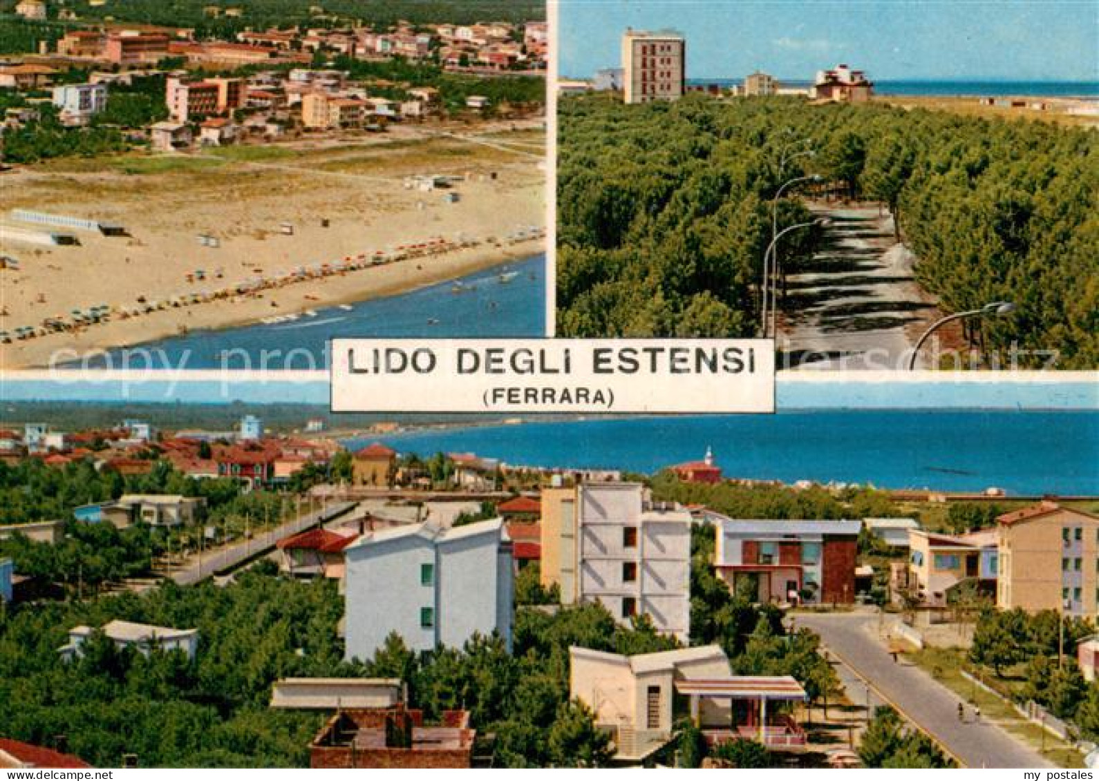 73786293 Lido-Degli-Estensi IT Fliegeraufnahme Strand Panorama  - Other & Unclassified