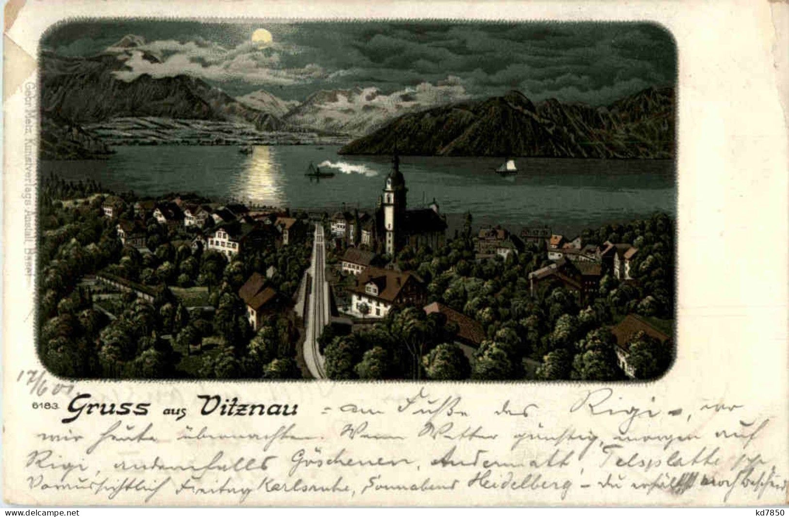 Gruss Aus Vitznau - Litho - Vitznau