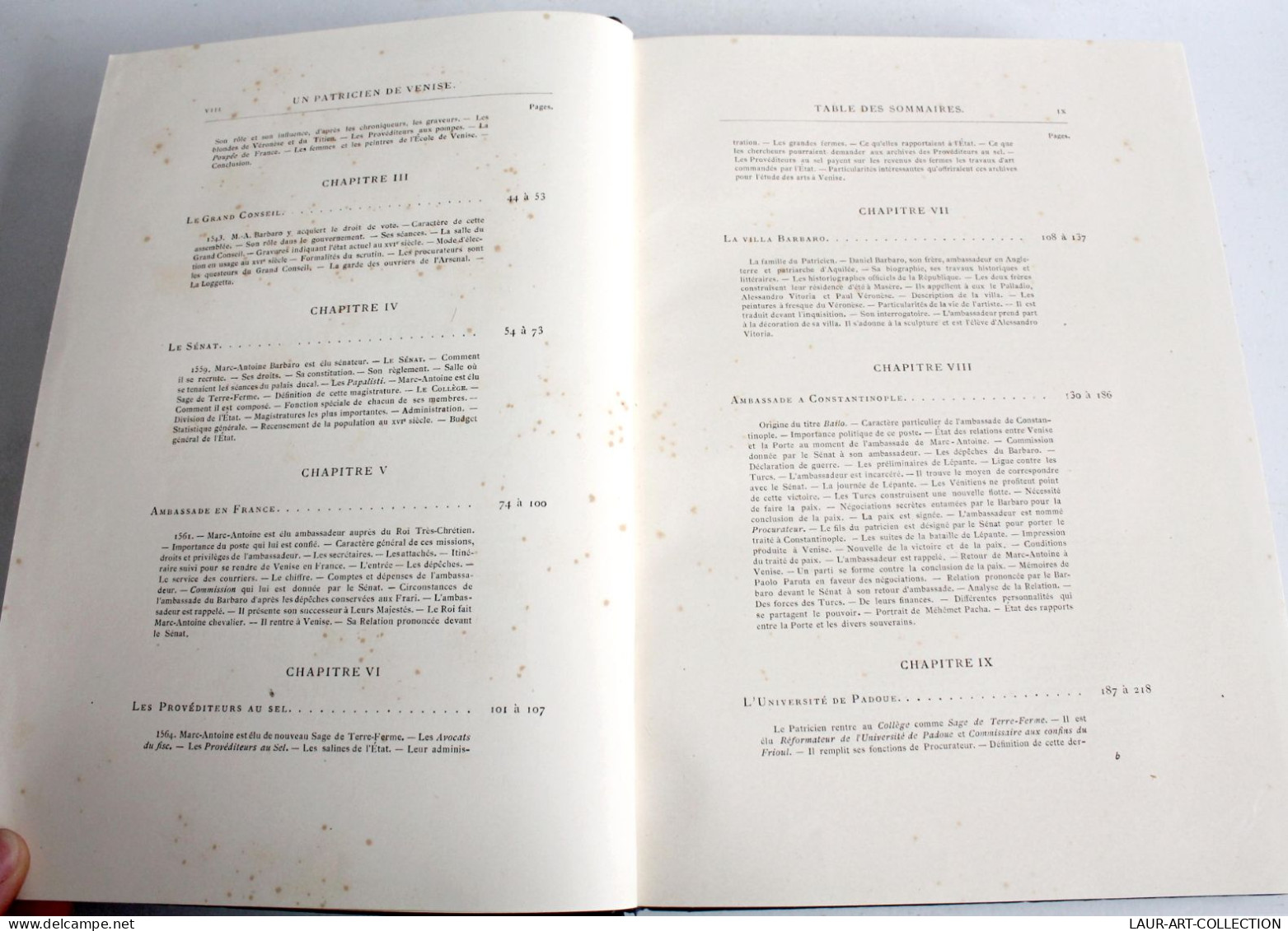 LA VIE D'UN PRATICIEN DE VENISE AU XVIe S. D'APRES PAPIERS ETATS FRARI / YRIARTE / ANCIEN LIVRE XIXe SIECLE (2603.111) - 1801-1900