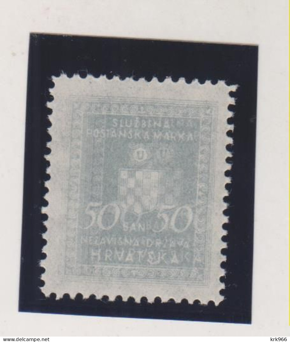 CROATIA WW II  , 0.50  Kn  Official Double Printed MNH - Kroatien