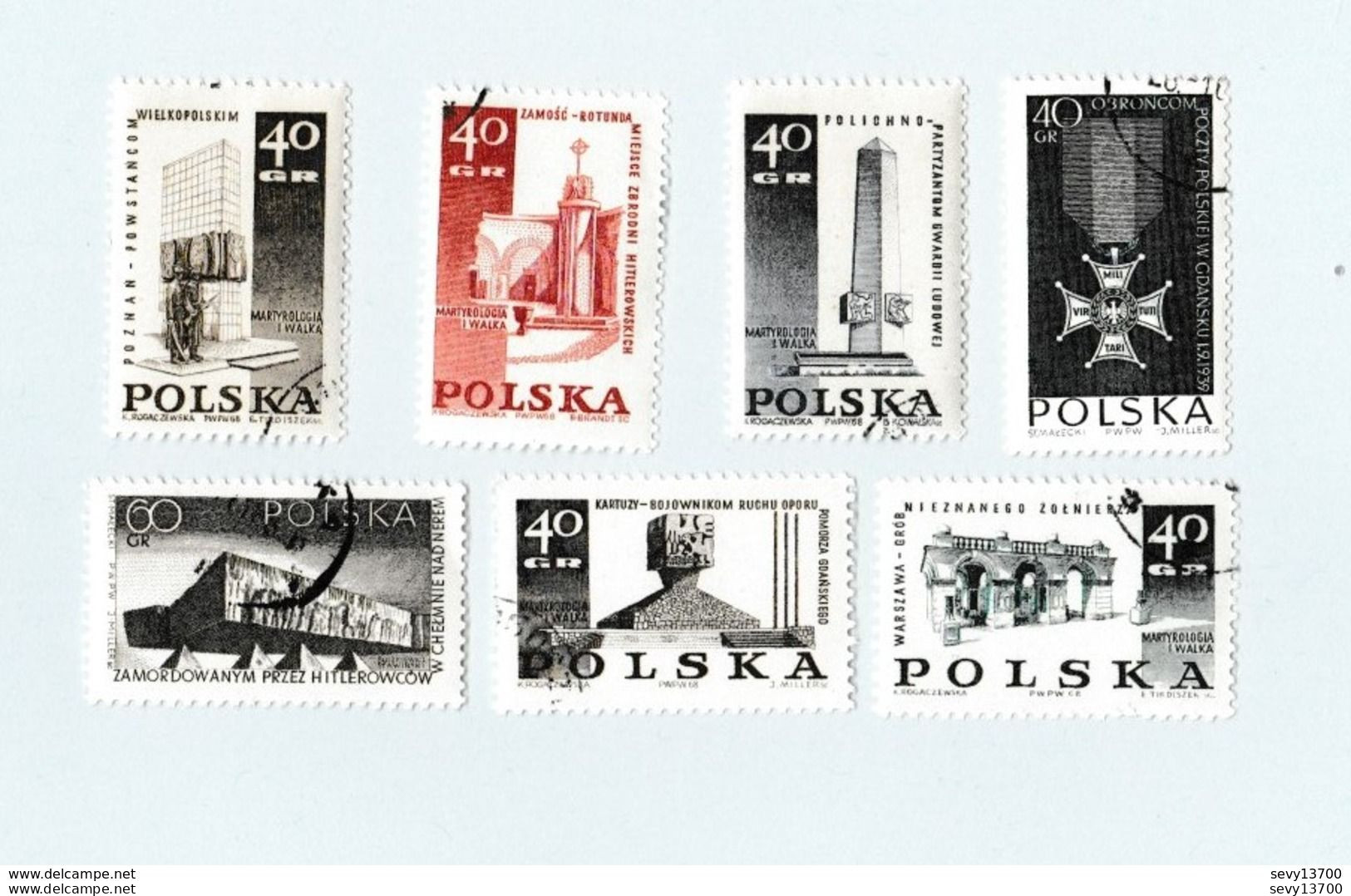 Pologne Lot De 28 Timbres - L'armée, Militaire, Soldat, Mémorial - Sammlungen