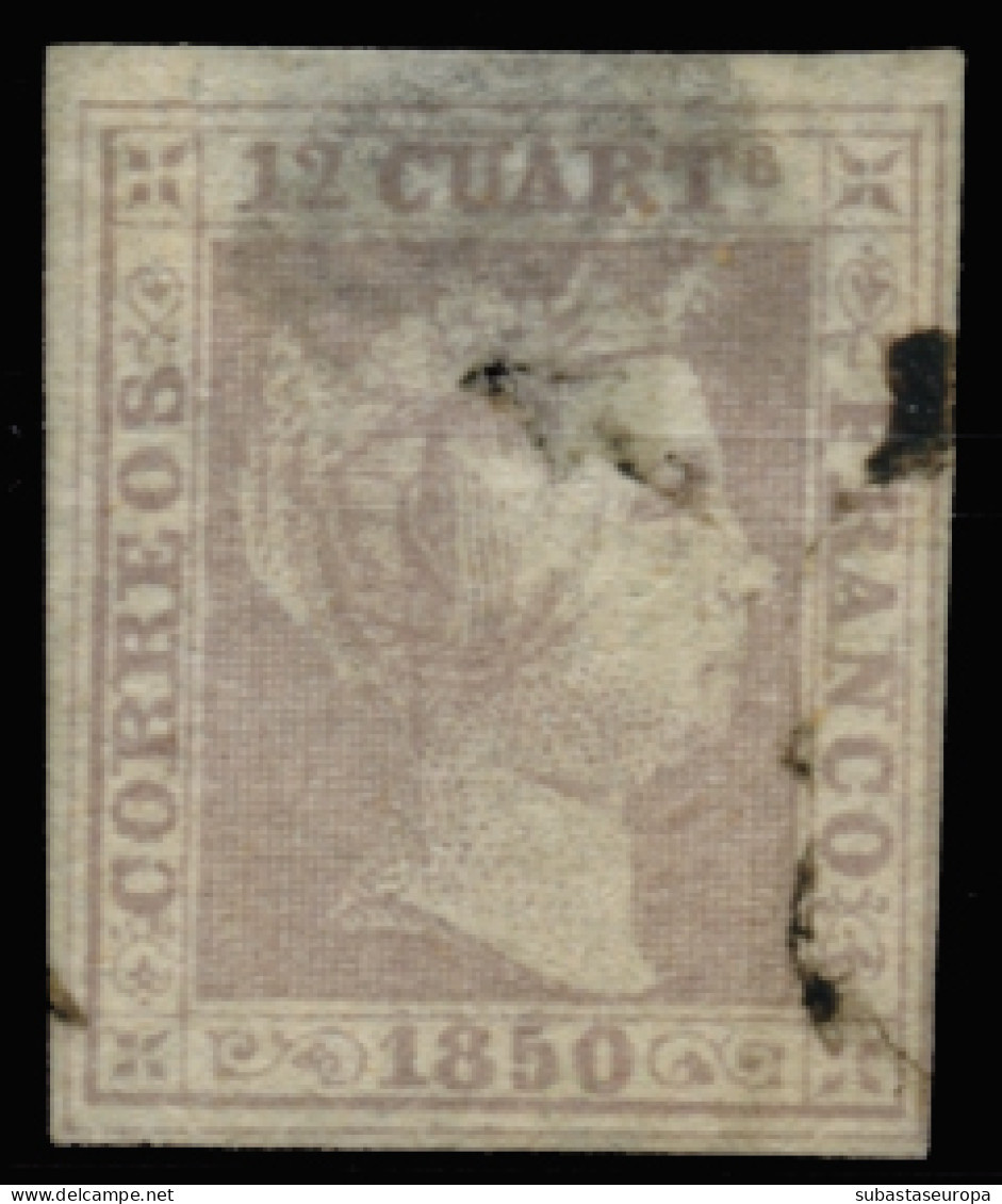 Ø 2. 12 Ctos. Adelgazado Dorso. Cat. 260 €. - Oblitérés