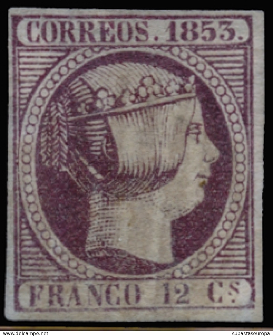 Ø 18. 12 Ctos. Mat. Parrilla Muy Débil. Marquilla Roig. Cat. 110 €. - Used Stamps