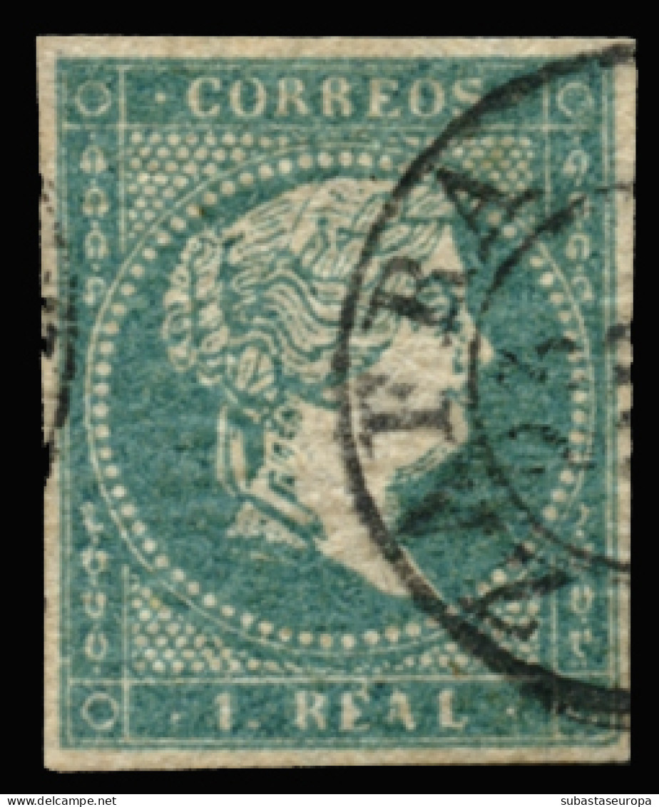 Ø 45. 1 Real. Mat. "ZAFRA". Cat. +170 €. - Used Stamps