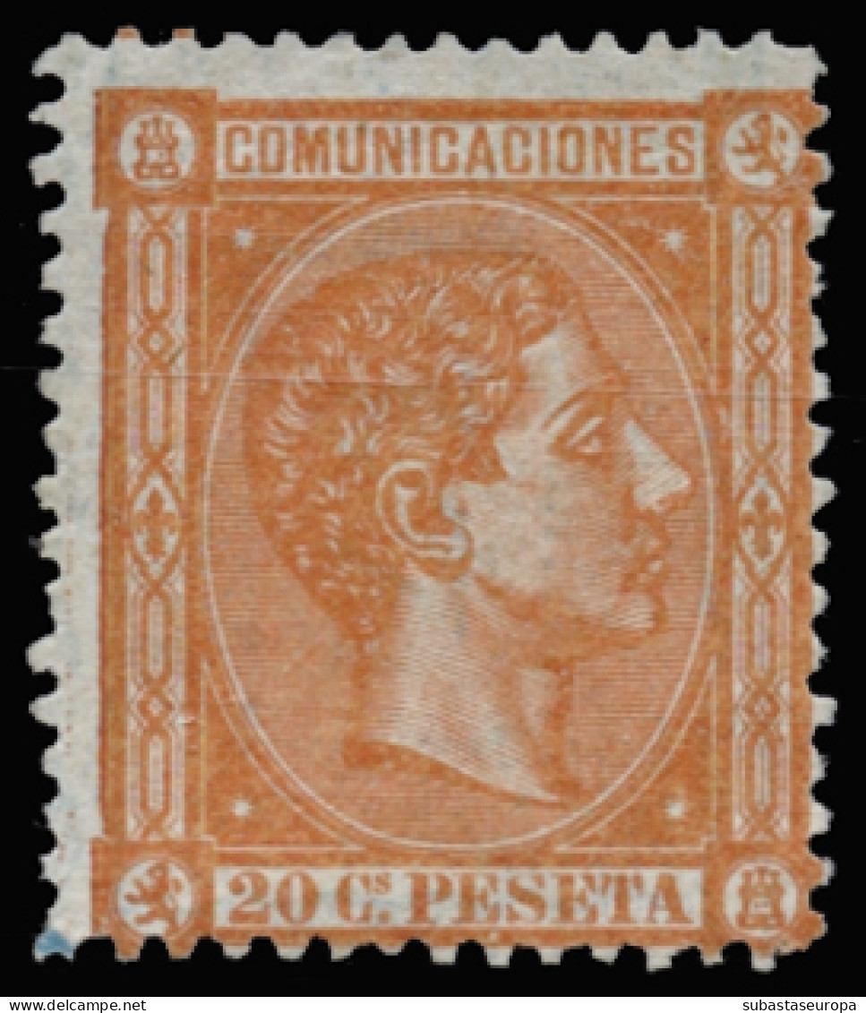 (*) 165. Alfonso XII. 20 Cts. Bonito Color. Centraje De La Emisión. Cat. 275 €. - Unused Stamps