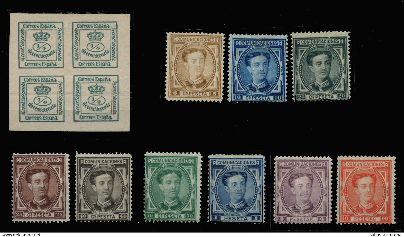 * 173 Y 174/82. Alfonso XII. Centrajes Habituales. Cat. 378 €. - Unused Stamps