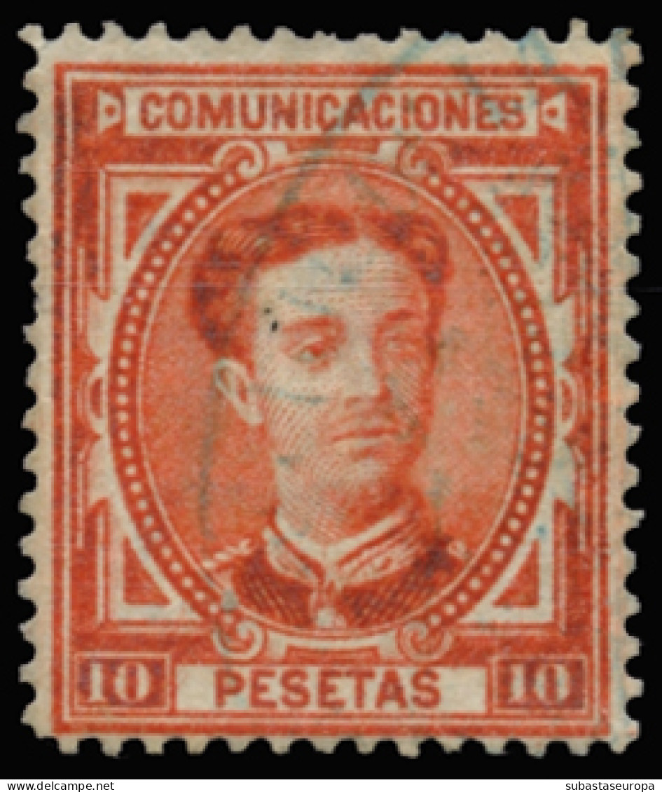 Ø 182. Alfonso XII. 10 Ptas. Ligerísimo Adelgazamiento. Muy Bonito. Cat. 150 €. - Gebraucht