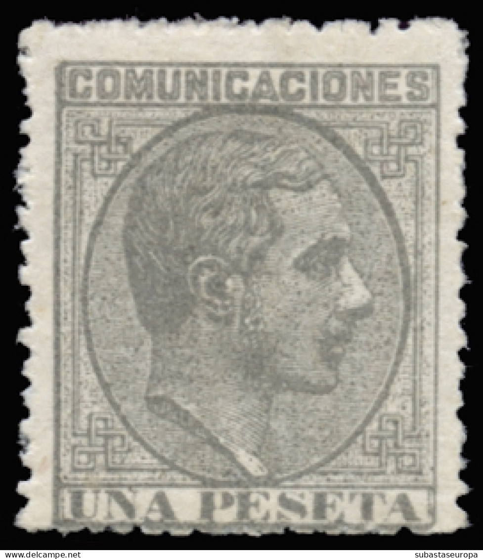 * 197. Alfonso XII.1 Pta. Centraje Justo Pero Aceptable. Cat. 70 €. - Neufs