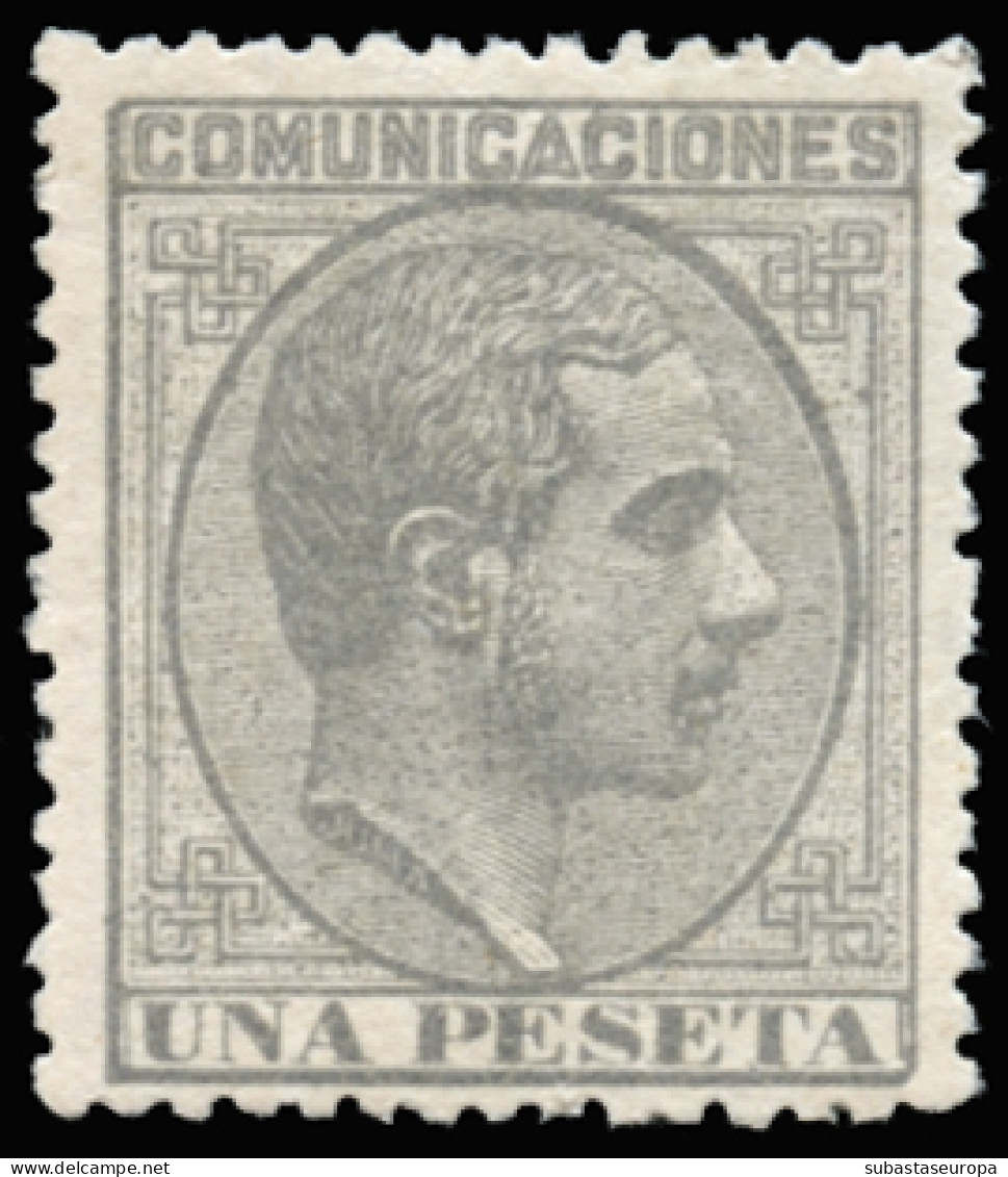 * 197. Alfonso XII. 1 Pta. Muy Bien Centrado. Cat. 130 €. - Ungebraucht