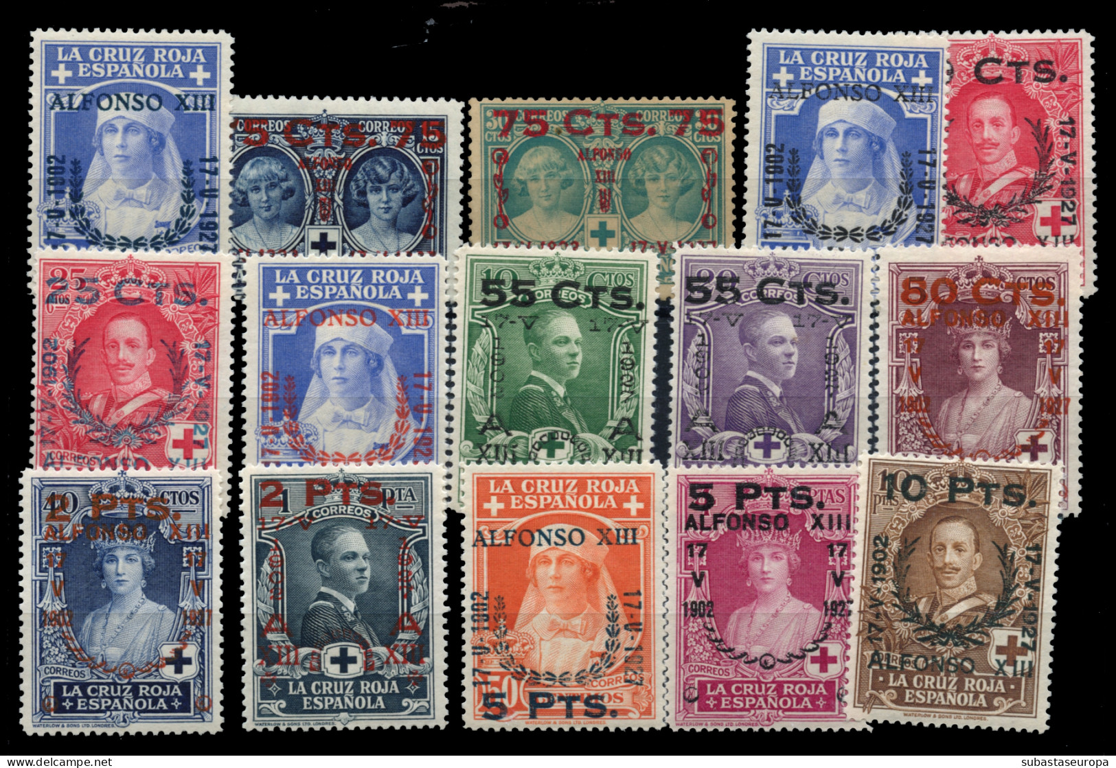 * 373/87. Cruz Roja. Valor Clave Algo Totalizado. Buenos Centrajes. Cat. 475 €. - Unused Stamps