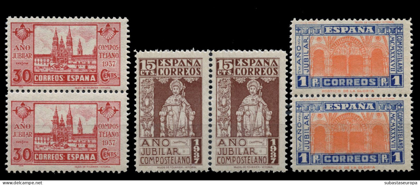 ** 833/35. Año Santo. En Parejas. Lujo. Cat. 270 €. - Unused Stamps