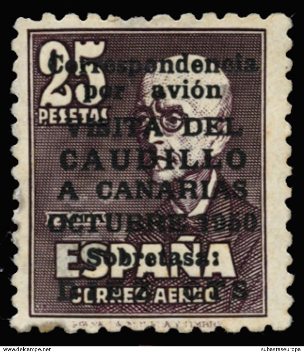 * 1090. Canarias. Ligeros Defectos En La Goma Y Ligeramente Adelgazado. Centraje Bonito. Cat. 300 €. - Unused Stamps