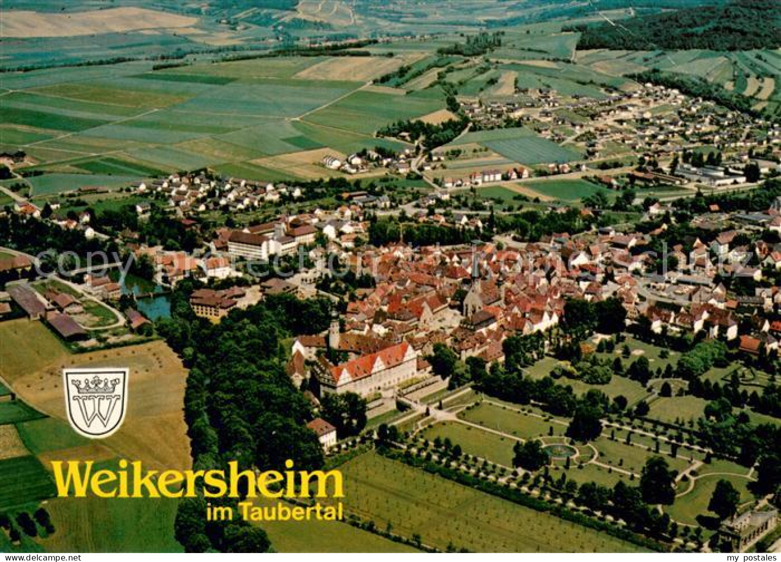 73786173 Weikersheim Fliegeraufnahme Weikersheim - Autres & Non Classés