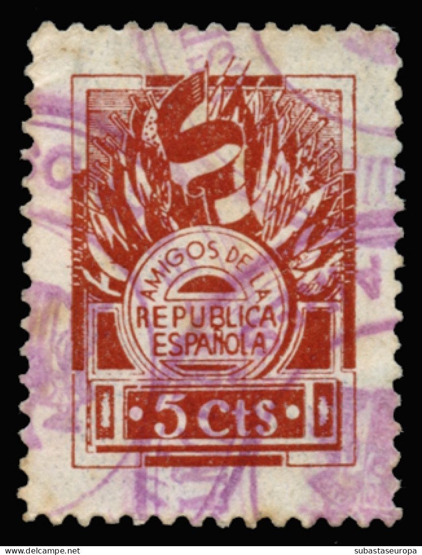 Argentina. Amigos De La República Española. 5 Cts. Color Castaño Claro. Afinet Nº 2042a. - Vignetten Van De Burgeroorlog