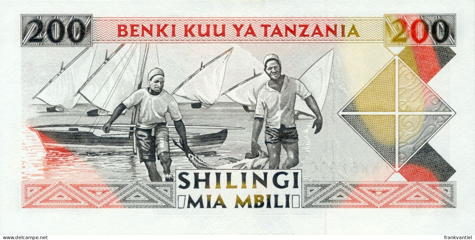 Tanzania P-25 200 Shilingi (1993) UNC - Tanzania