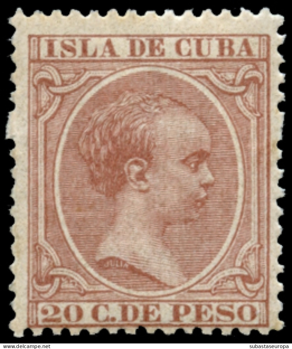 CUBA. */** 130/39. Valor Clave Sin Fijasellos. Bien Centrada. Cat. +150 €. - Cuba (1874-1898)