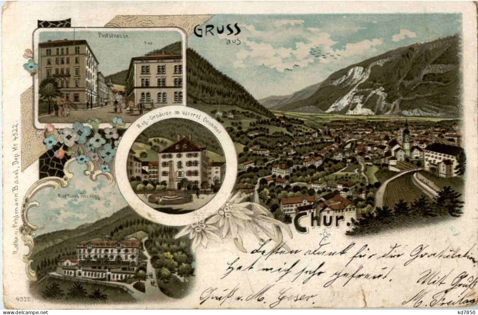 Gruss Aus Chur - Litho - Autres & Non Classés