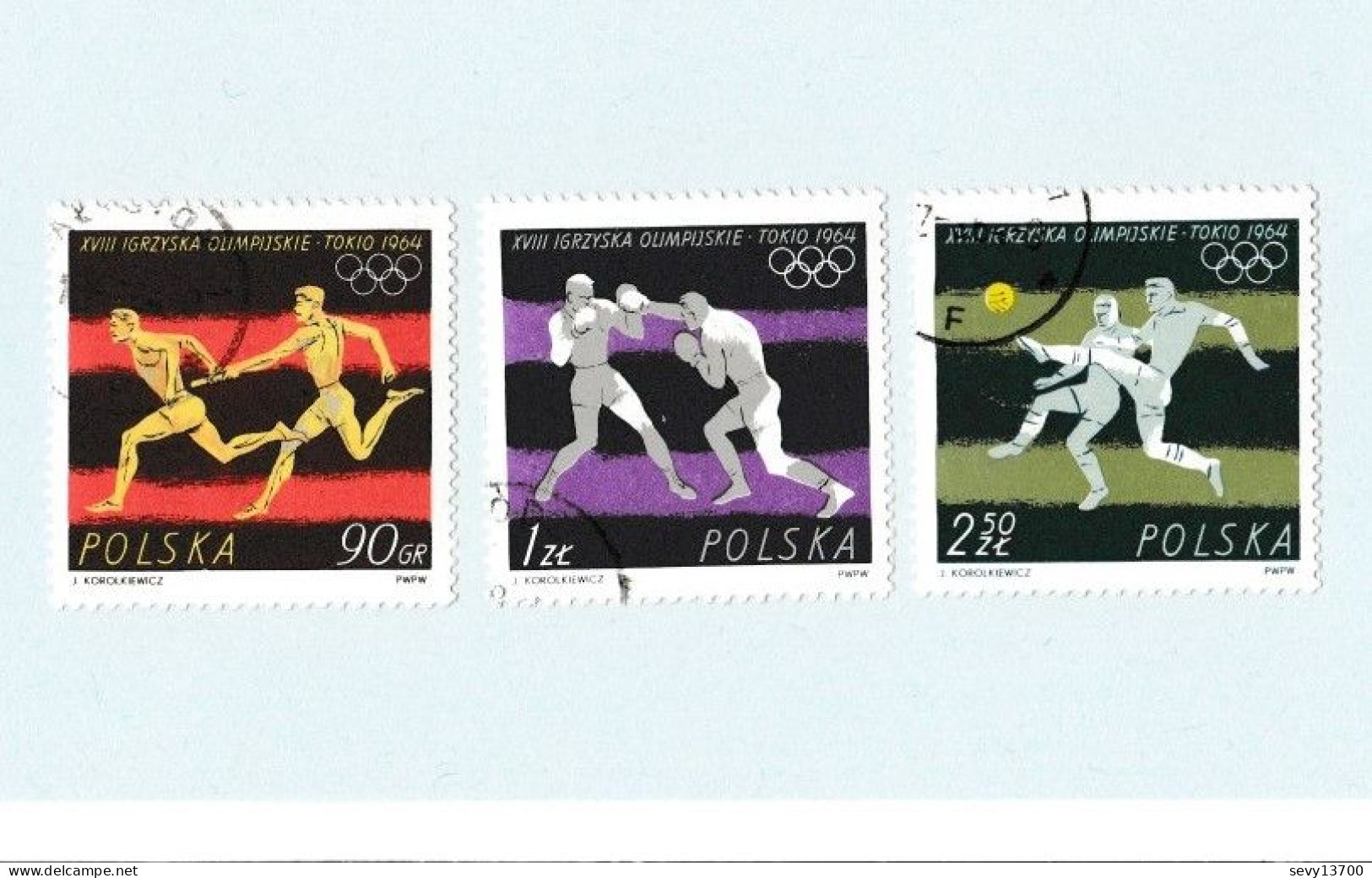 Pologne 36 Timbres Jeux Olympiques De Tokio 1964, Innsbruck 1964 Sapporo 1972 Et JO D'été Et Autres Sports - Gebraucht