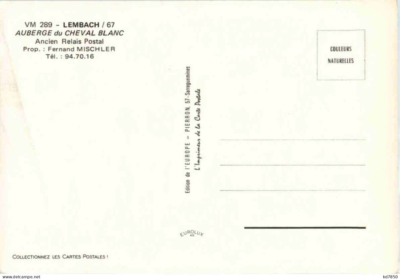 Lembach - Au Cheval Blanc - Sonstige & Ohne Zuordnung