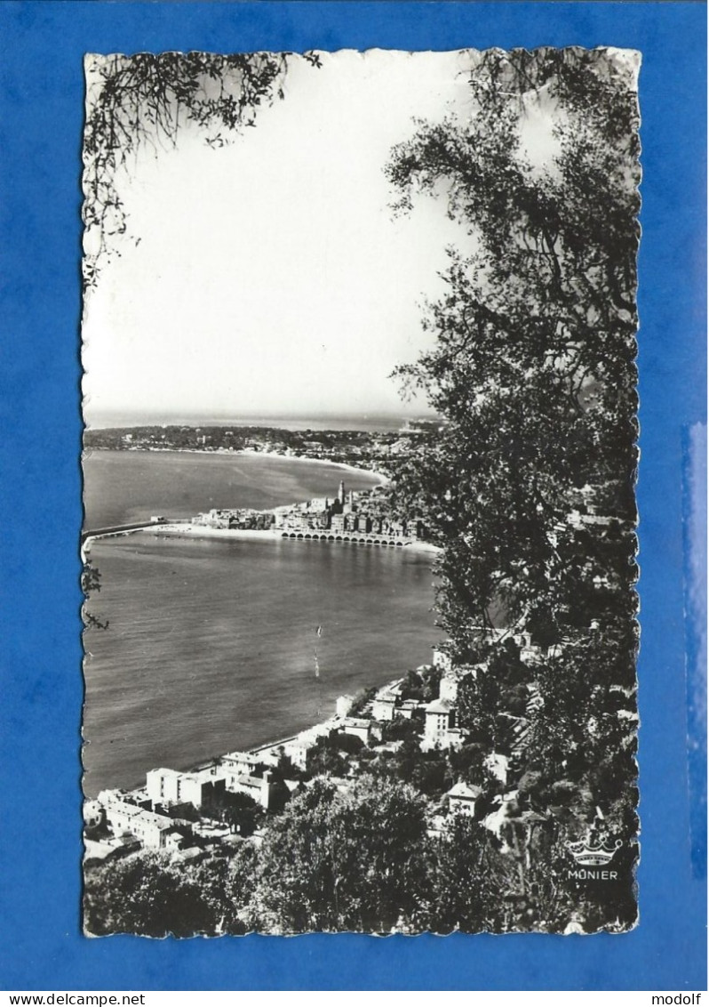 CPSM Dentelée - 06 - Menton - Vue Générale Et Le Cap Martin - Circulée En 1963 - Menton