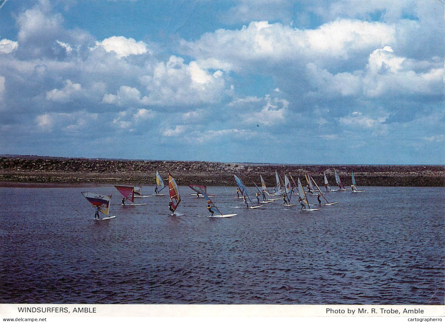 Navigation Sailing Vessels & Boats Themed Postcard Amble Windsurfers - Sailing Vessels