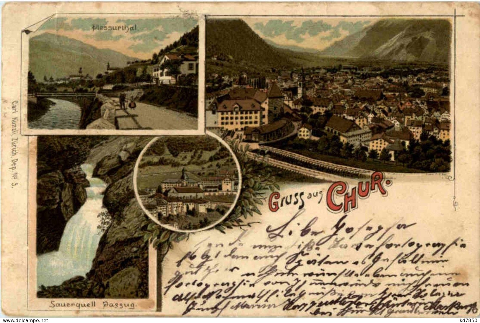 Gruss Aus Chur - Litho - Other & Unclassified