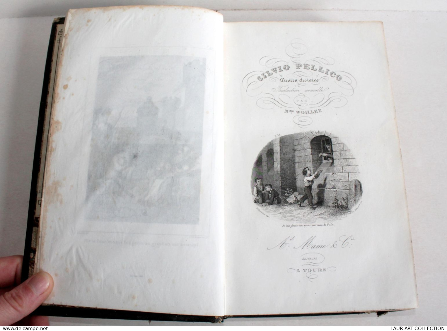 SILVIO PELLICO OEUVRES CHOISIES MES PRISONS DEVOIRS DES HOMMES.. De WOILLEZ 1863 / ANCIEN LIVRE XIXe SIECLE (2603.112) - 1801-1900