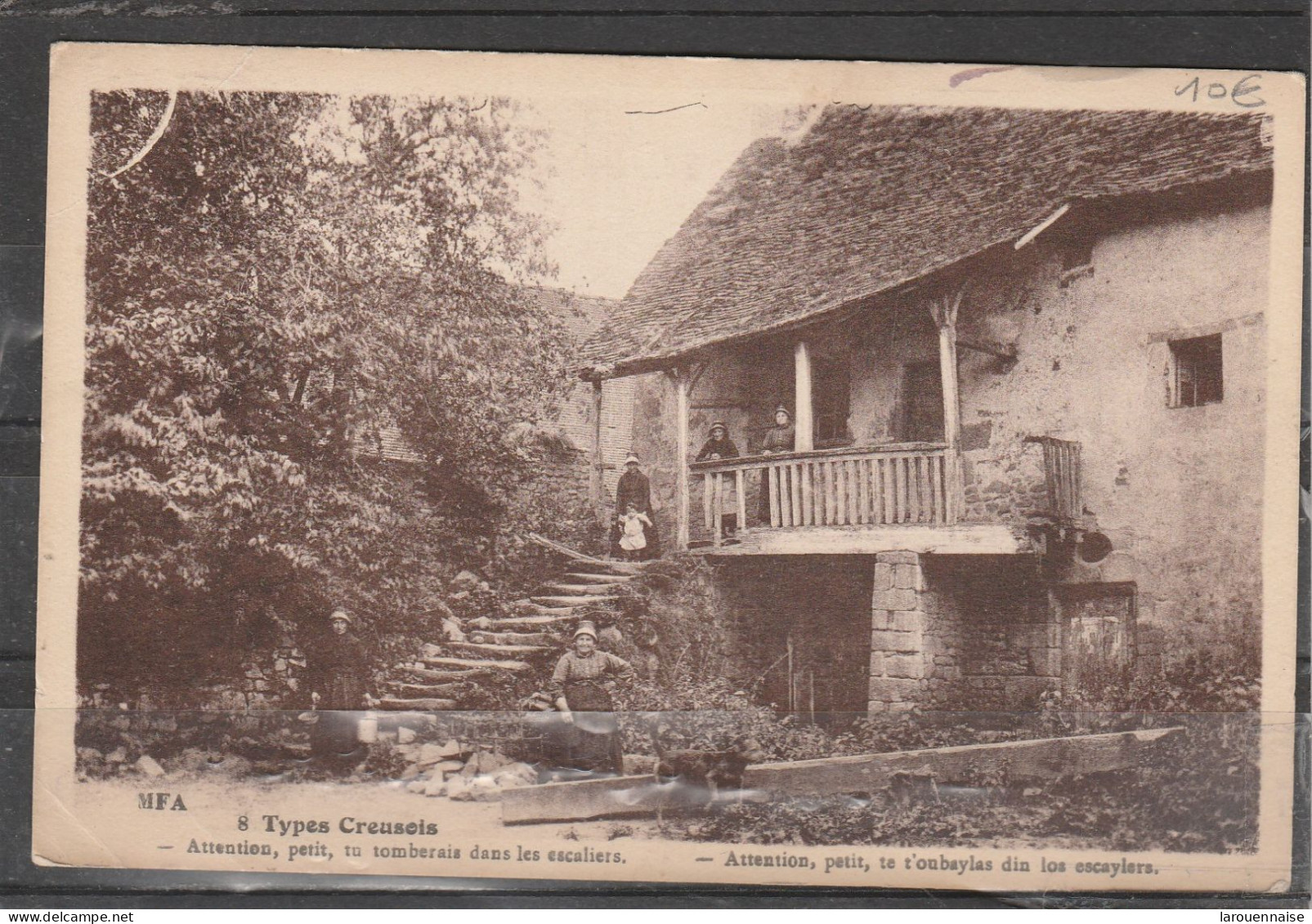 23 - Types Creusois - Attention, Petit, Tu Tomberais Dans Les Escaliers - Autres & Non Classés