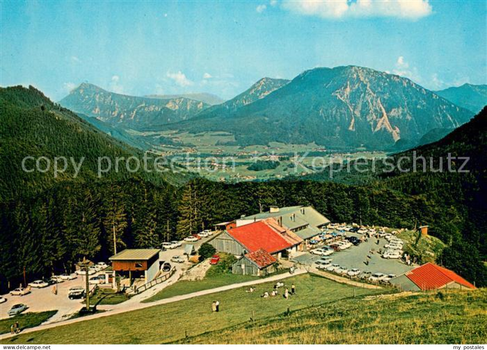 73786122 Steinbergalm 1100m Ruhpolding Fliegeraufnahme  - Ruhpolding