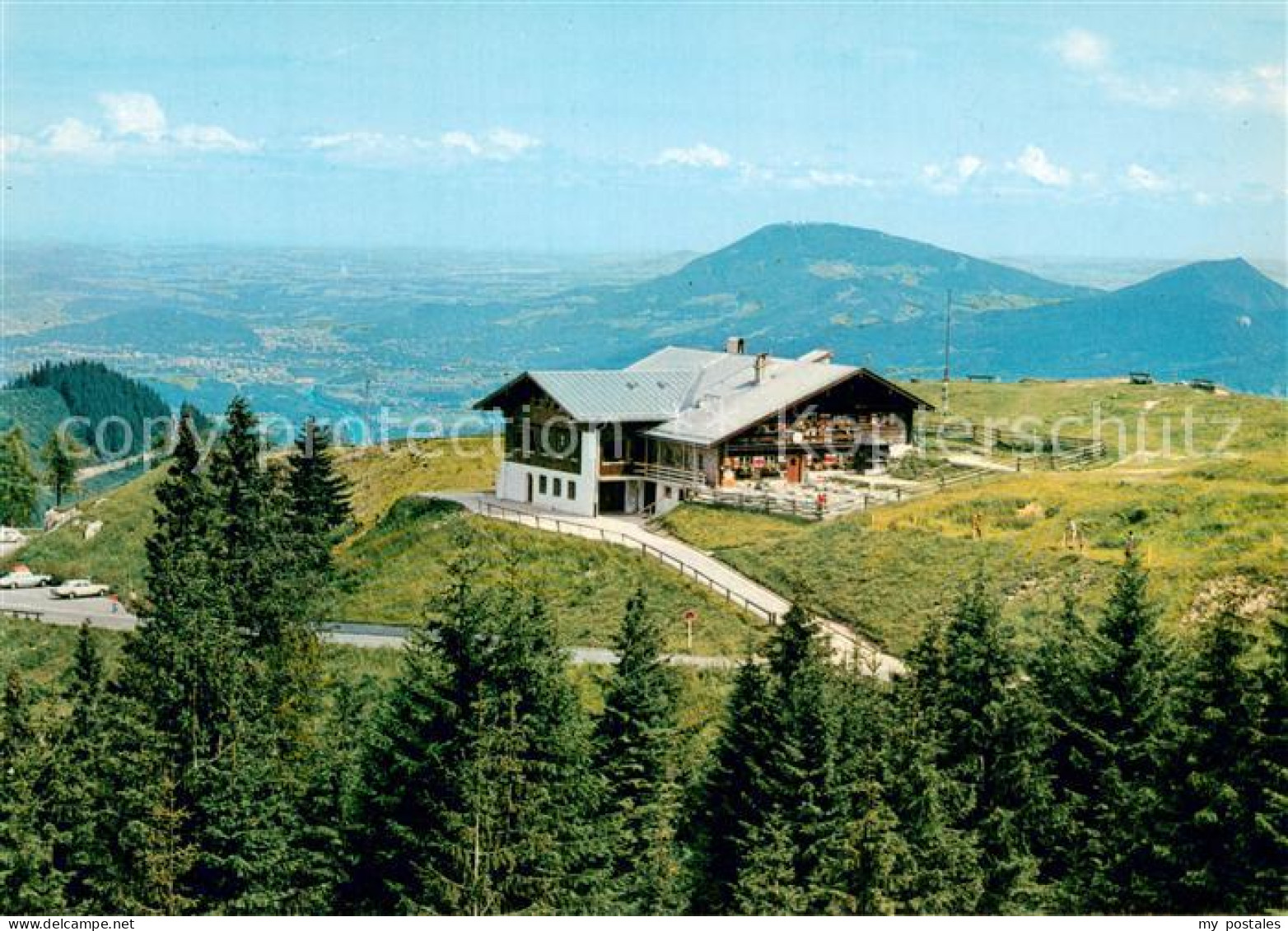 73786118 Rossfeldhuette 1538m Berchtesgaden Skihuette Mit Blick Auf Salzburg  - Berchtesgaden