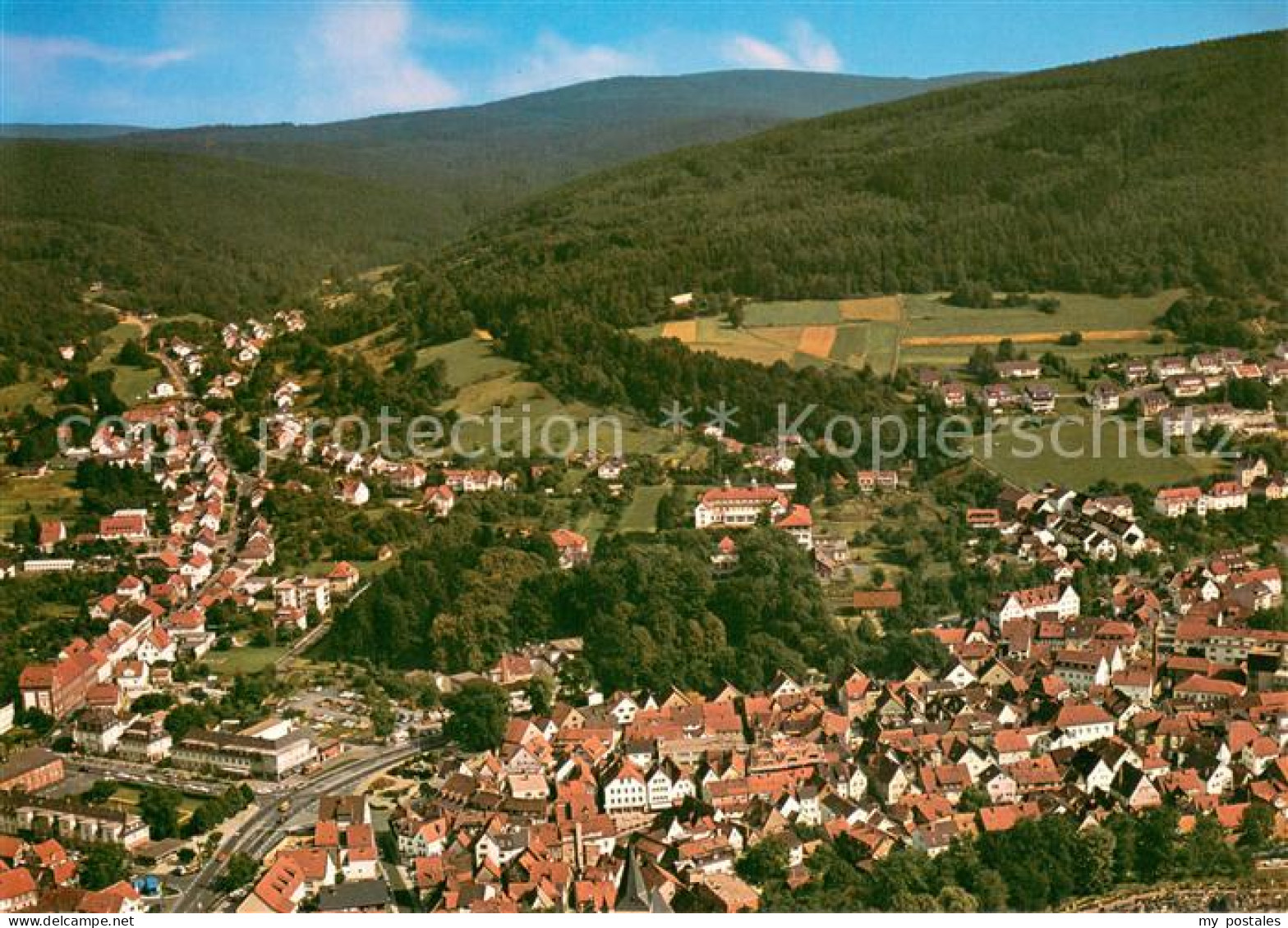 73786112 Bad Orb Fliegeraufnahme Mit Blick Ins Haseltal Bad Orb - Bad Orb