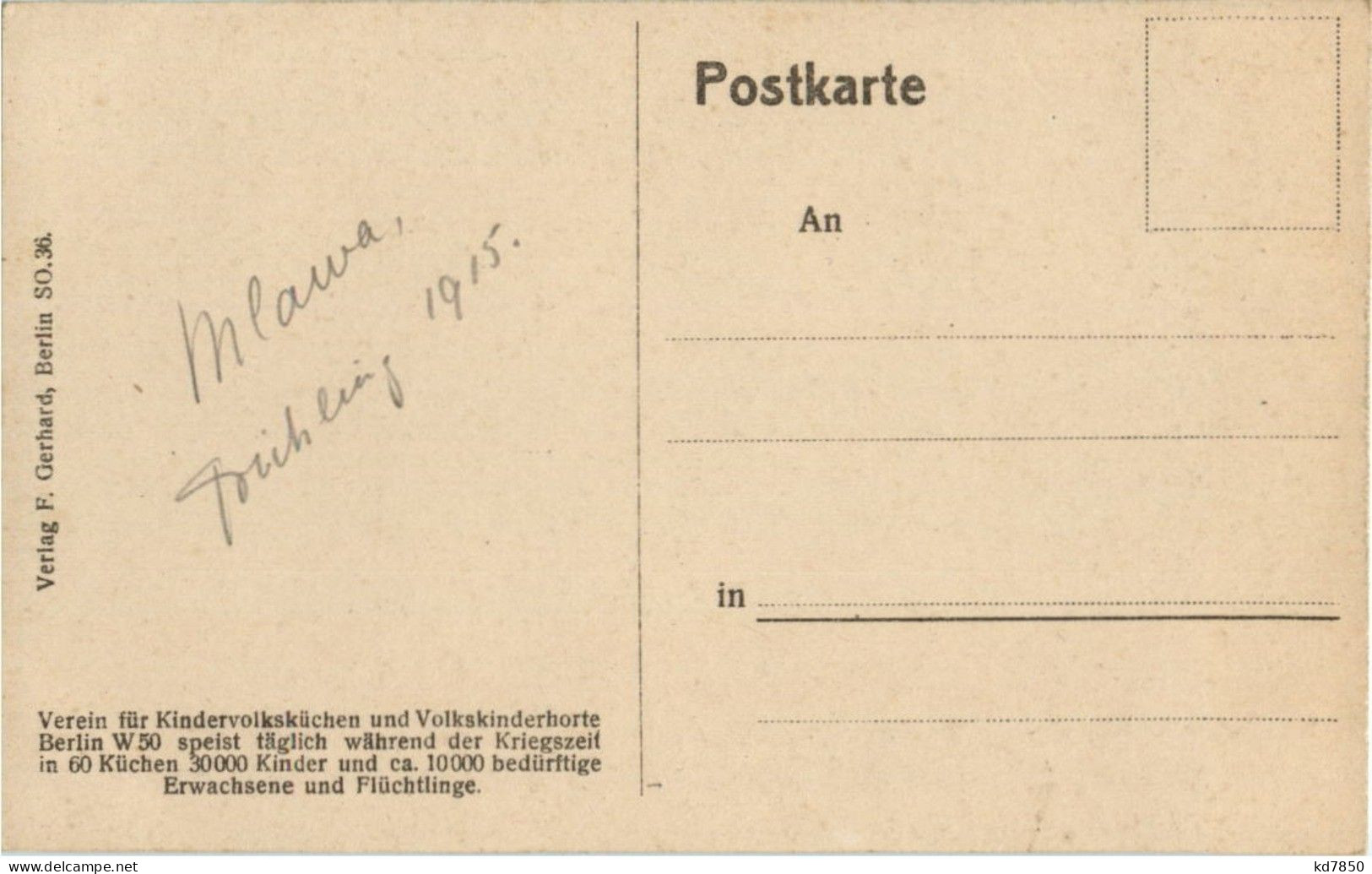 1. WK Künstlerkarte - Oorlog 1914-18