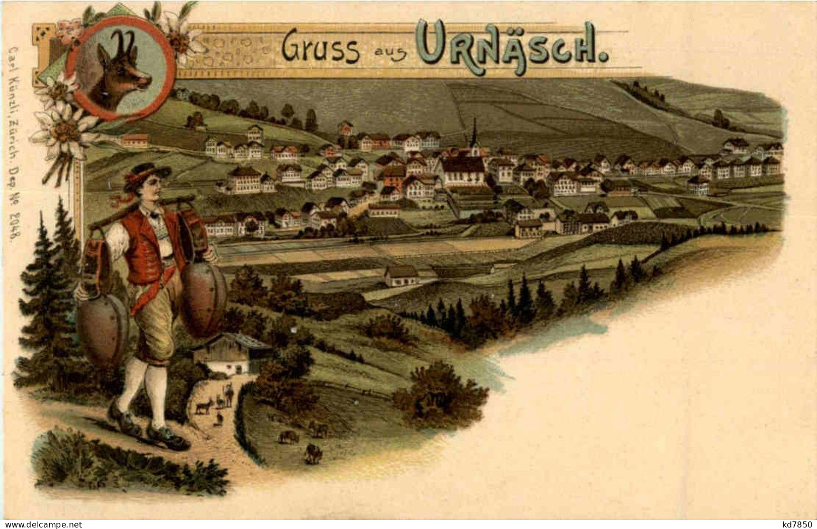 Gruss Aus Urnäsch - Litho - Urnäsch