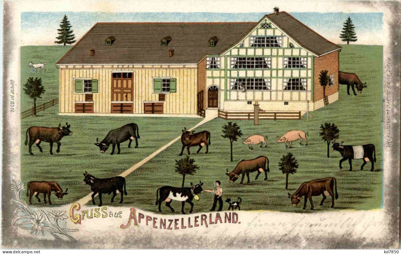 Gruss Aus Dem Appenzellerland - Litho - Greetings From...