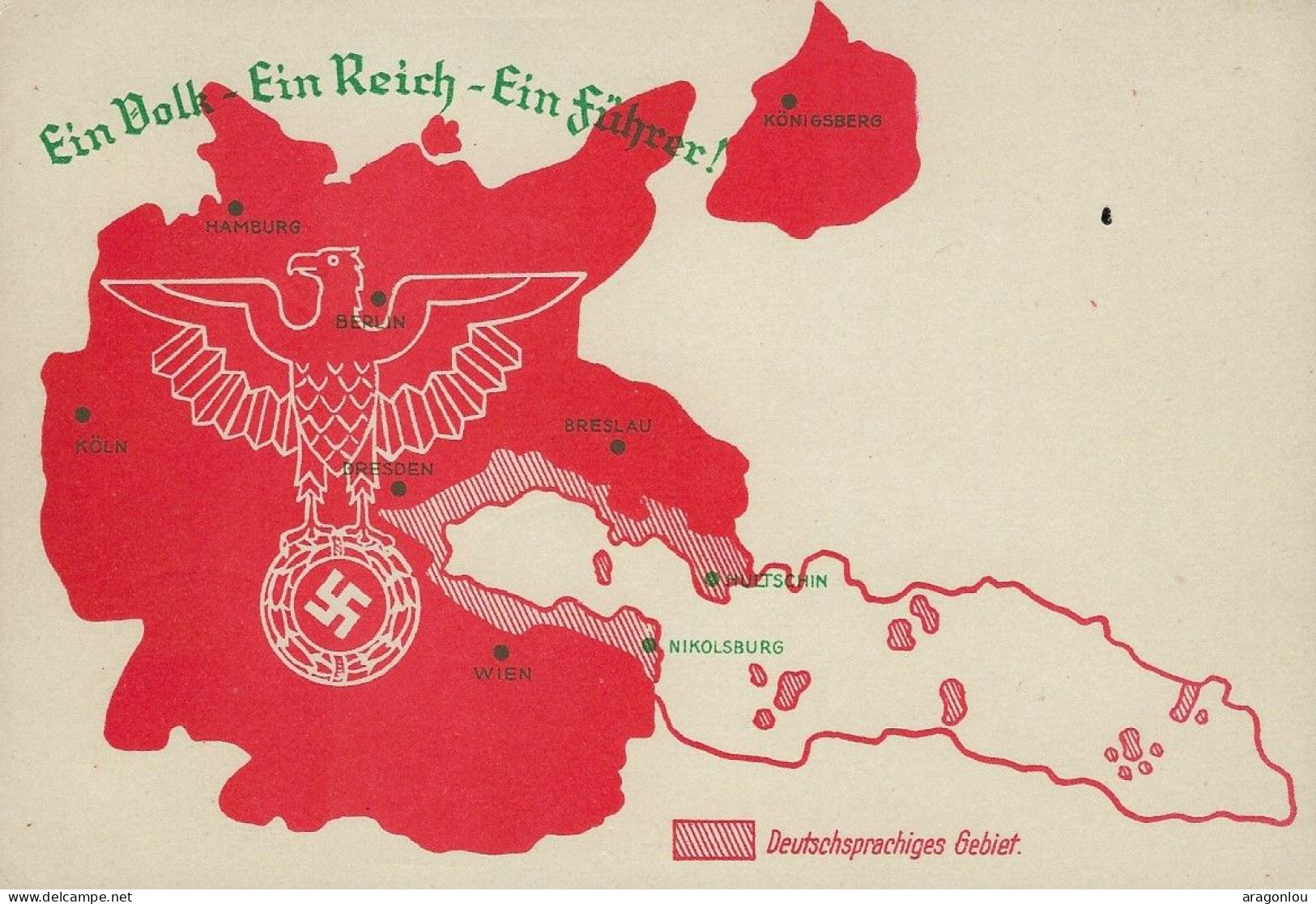 Europa - Deutschland-Drittes Reich - Postkarte  -  Deutschsprachiges Gebiet - Guerre 1939-45