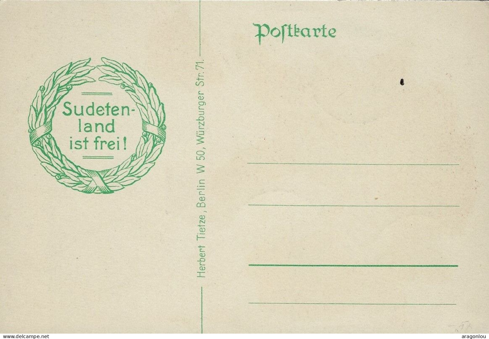 Europa - Deutschland-Drittes Reich - Postkarte  -  Deutschsprachiges Gebiet - Weltkrieg 1939-45