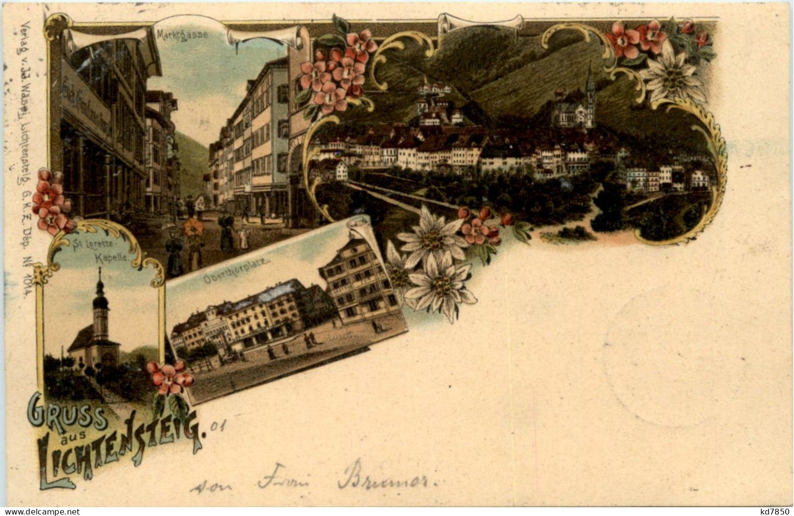 Gruss Aus Lichtensteig - Litho - Lichtensteig