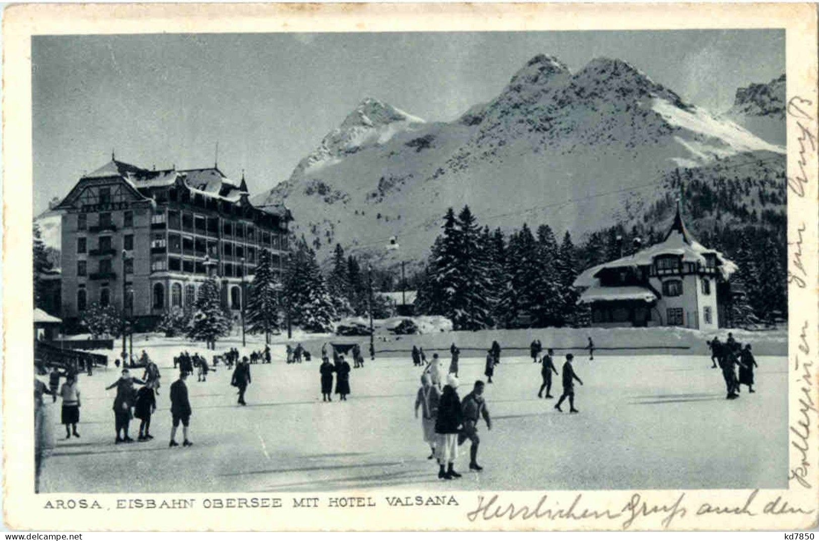 Arosa - Eisbahn Mit Hotel Valsana - Arosa