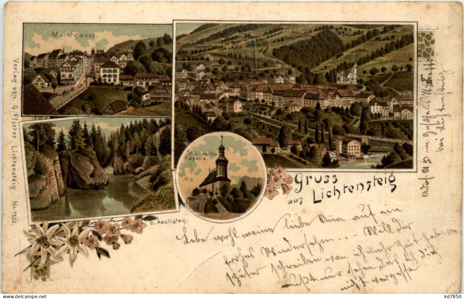 Gruss Aus Lichtensteig - Litho - Lichtensteig