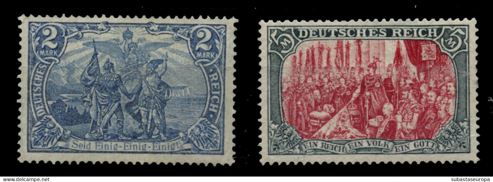 ALEMANIA IMPERIO. * 93Aa Y 95Aa. Bonitos. Cat. 175 €. - Unused Stamps