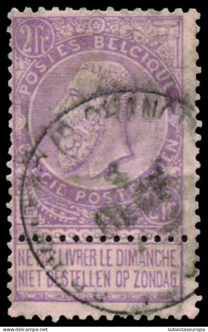 BÉLGICA. Ø 53/67. Cat. 140 €. - 1883 Leopold II.