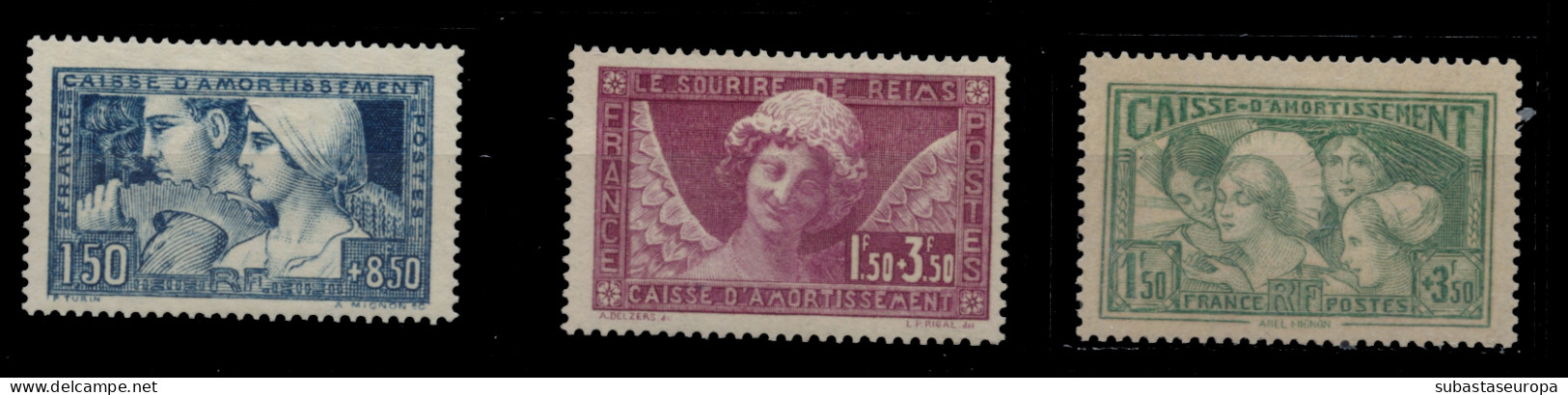 FRANCIA. * 252, ** 256 Y 269. Bien Centrados. Cat. 815 €. - Unused Stamps